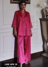 Asim Jofa Lounge Wear Satin Silk 2 Piece Stitched Suit AJ24LW AJLW-10